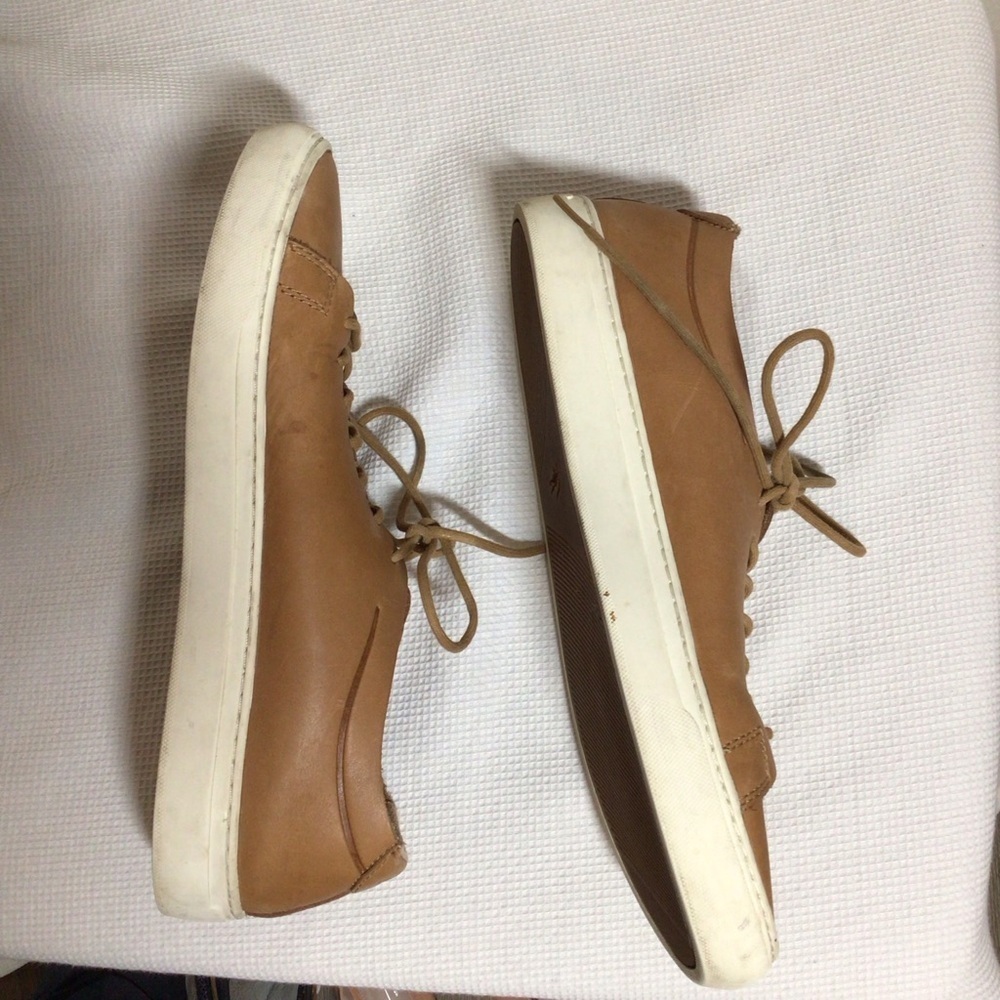 Lacoste Men’s unlined L12.12 sneaker Tan size 11.5 leather​​​​​​ - Picture 2 of 10